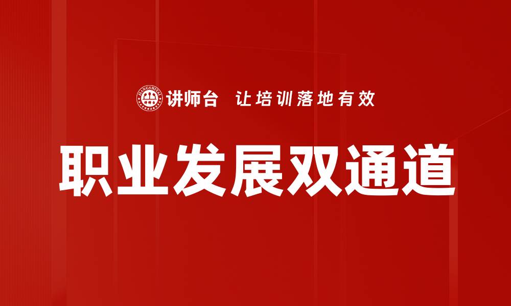 文章职业发展双通道的缩略图