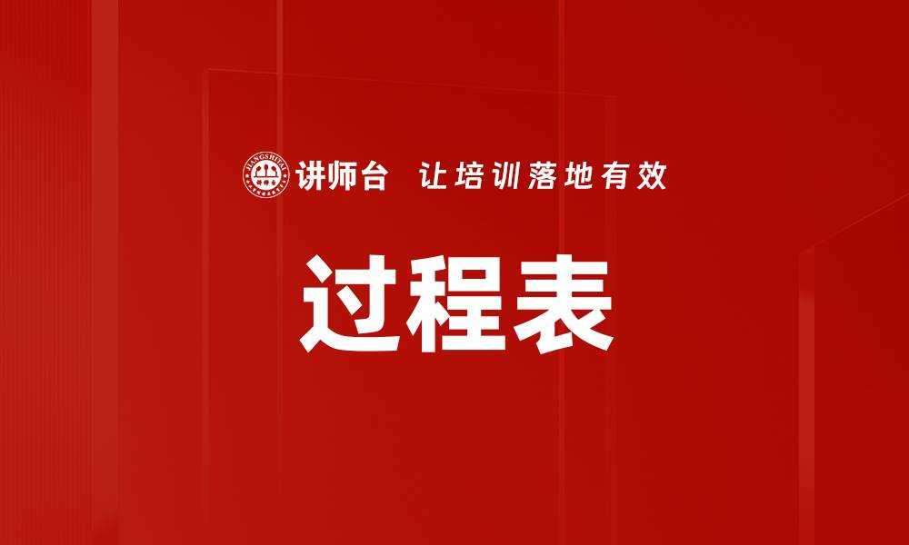 文章过程表的缩略图