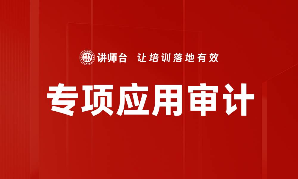 文章专项应用审计的缩略图