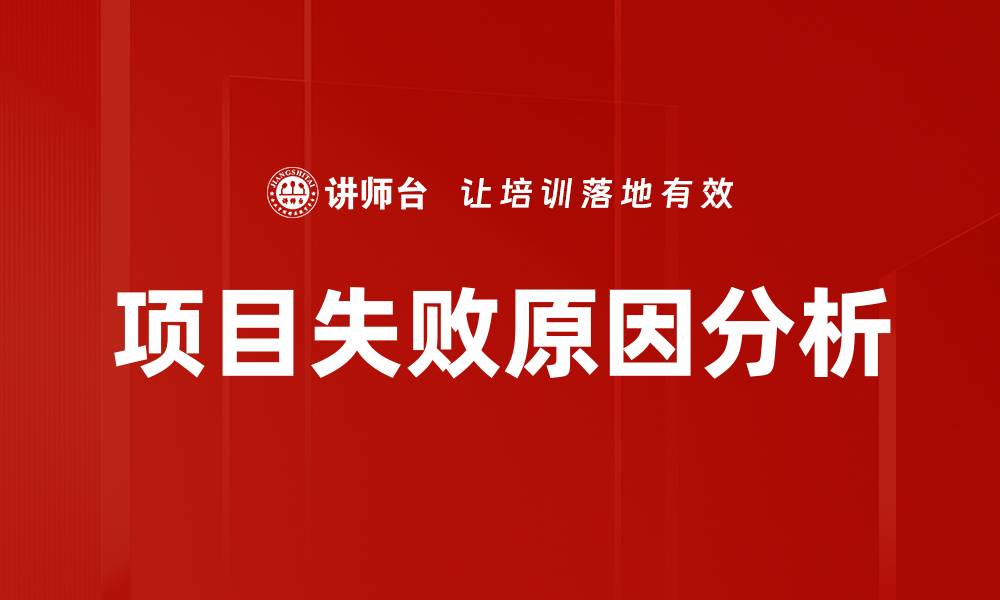 项目失败原因分析