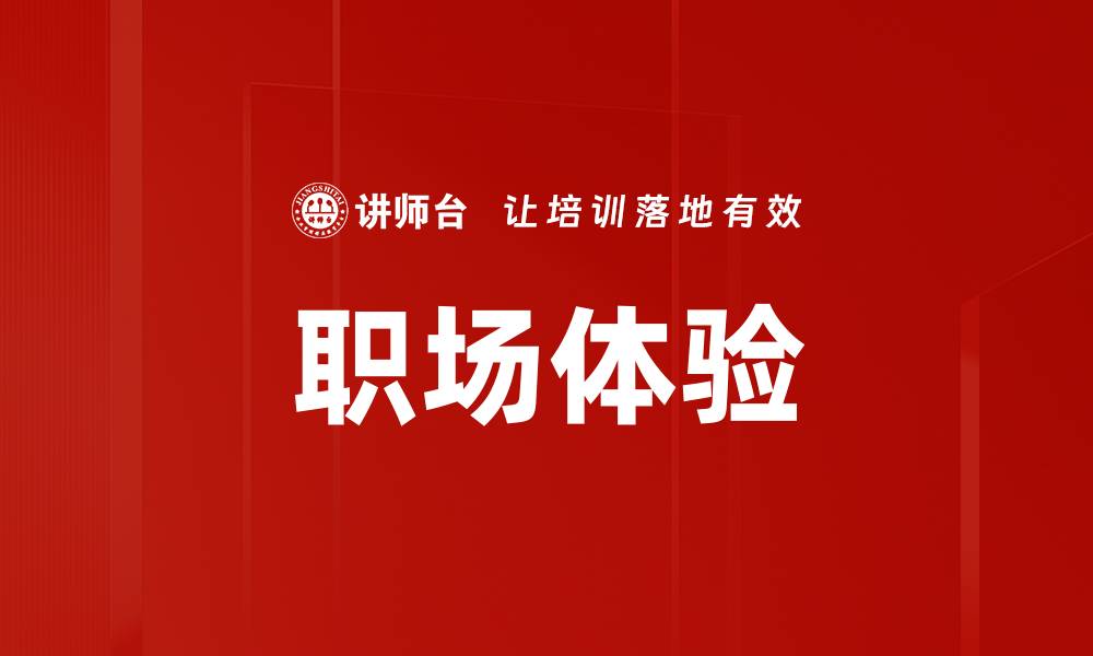 文章职场体验的缩略图