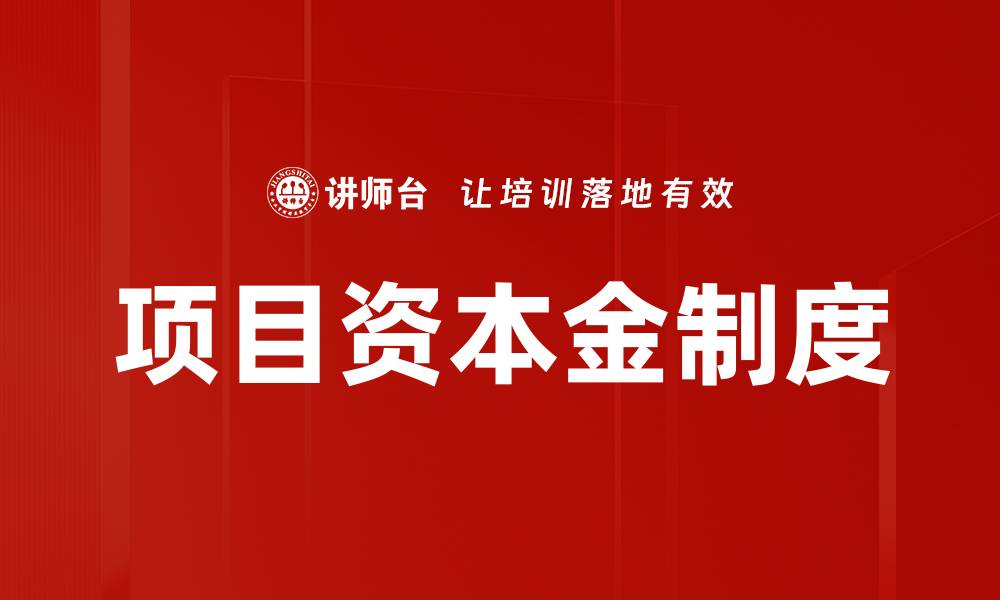 文章项目资本金制度的缩略图