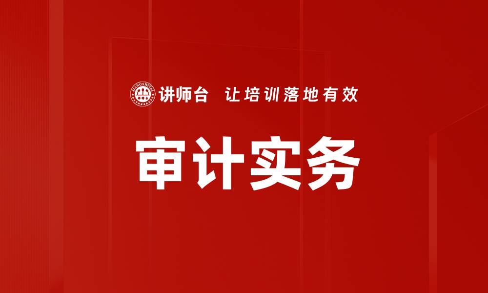 文章审计实务的缩略图