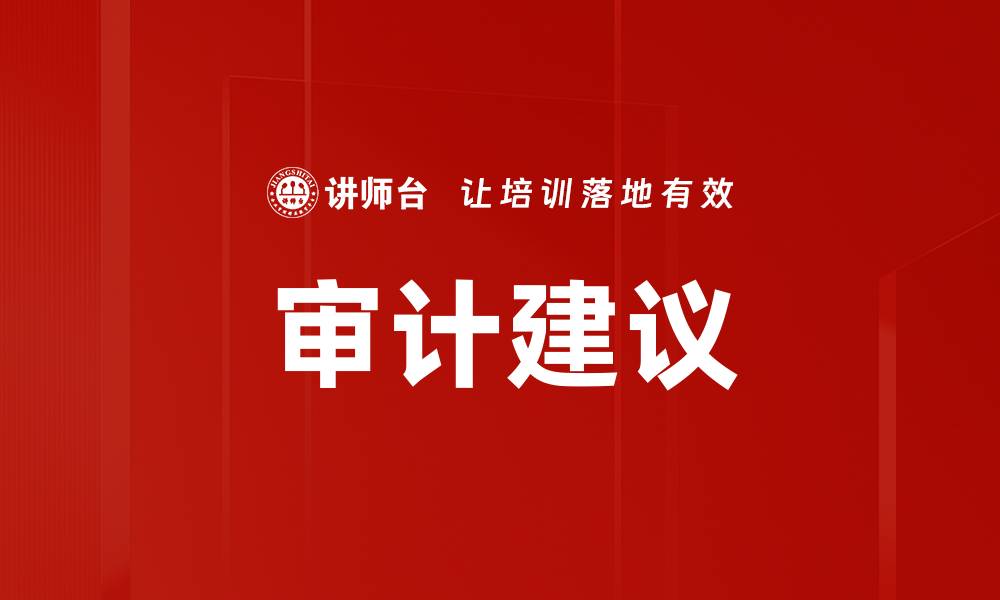 审计建议