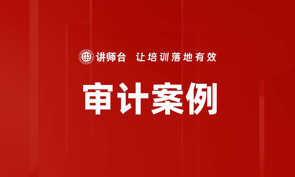 文章审计案例的缩略图