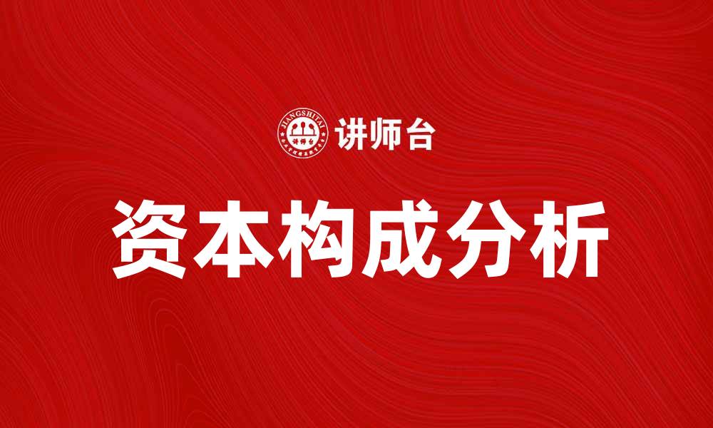 文章深入探讨资本构成分析的重要性与应用的缩略图