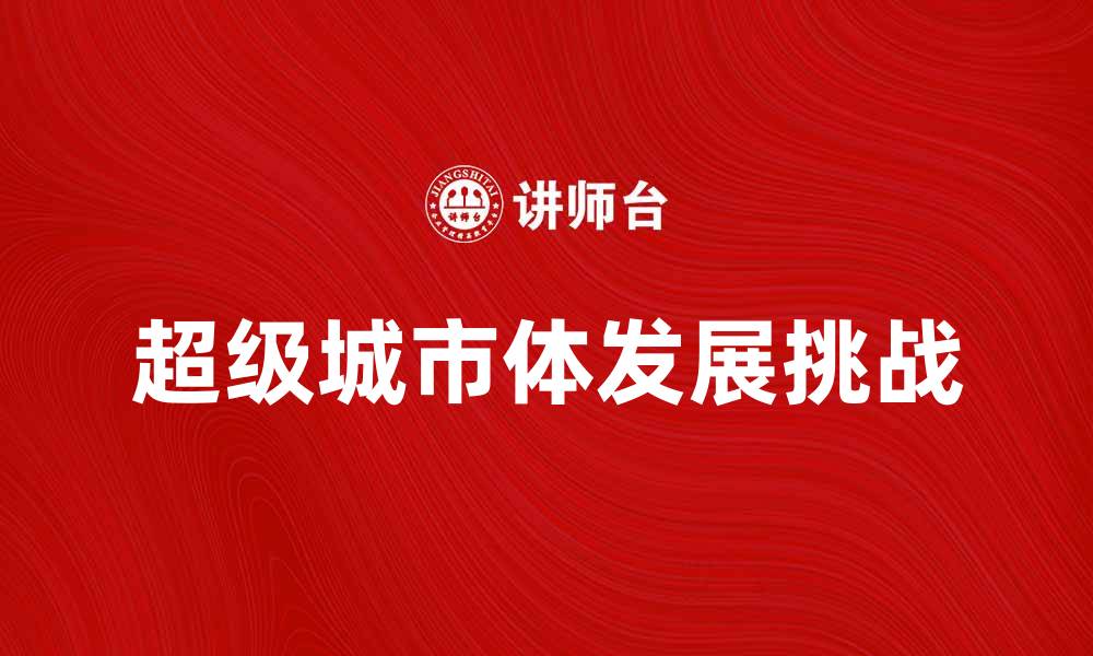 超级城市体发展挑战