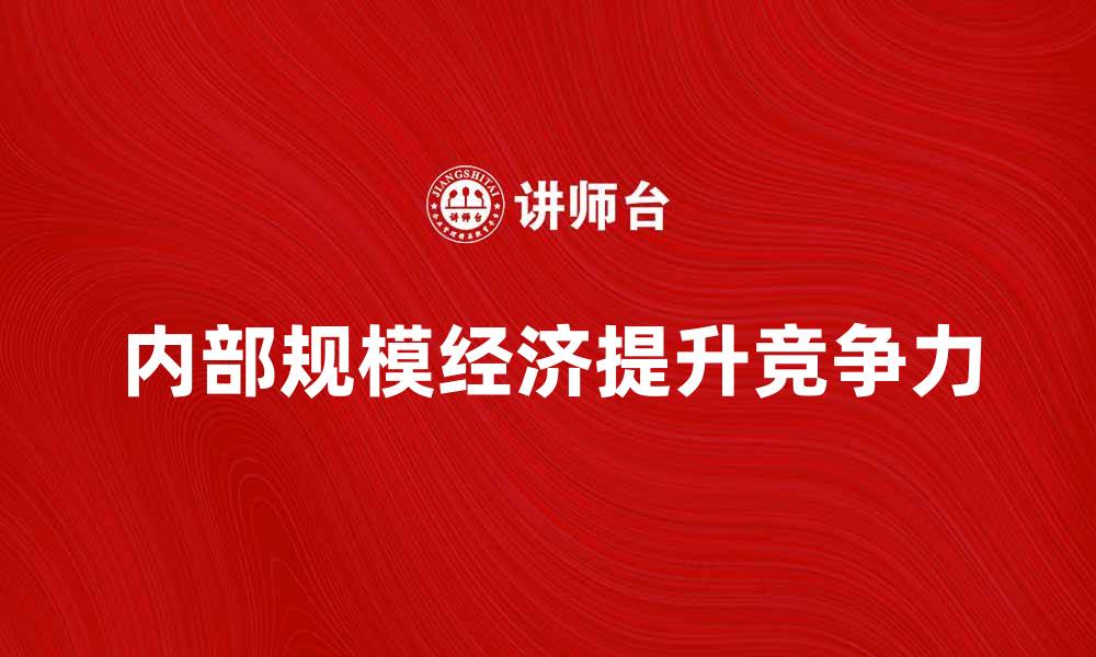 文章内部规模经济如何提升企业竞争力与效益的缩略图