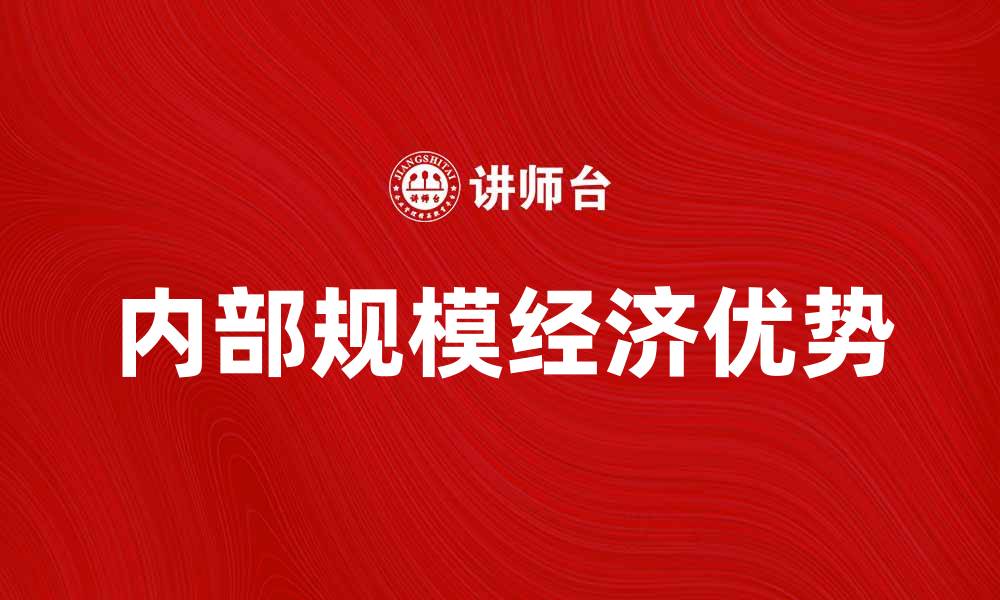 内部规模经济优势
