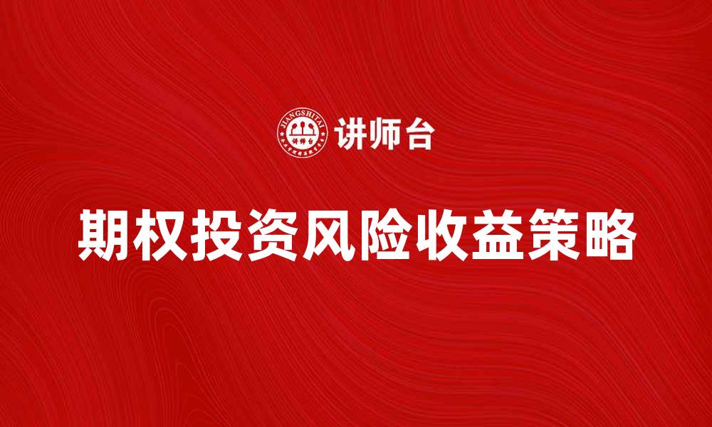 文章深度解析期权投资的风险与收益策略的缩略图