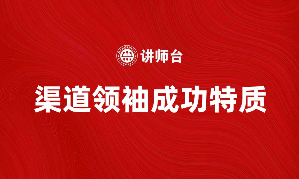 文章如何成为成功的渠道领袖，提升市场竞争力的缩略图