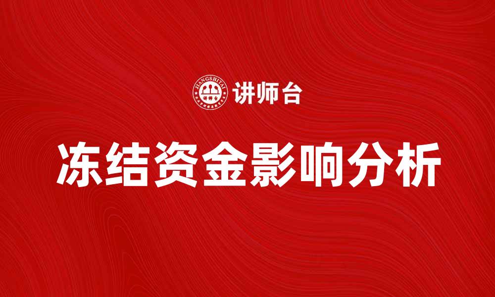 冻结资金影响分析