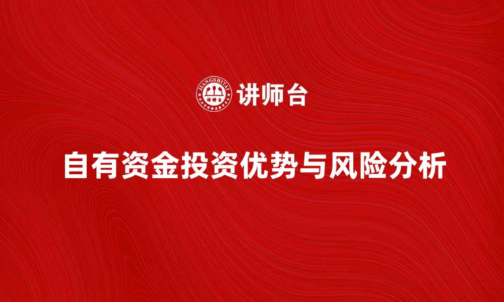 文章自有资金的投资优势与风险分析解析的缩略图