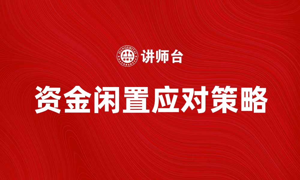 文章有效应对资金闲置问题的方法与策略分析的缩略图