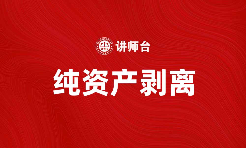 文章纯资产剥离对企业价值重塑的重要性解析的缩略图