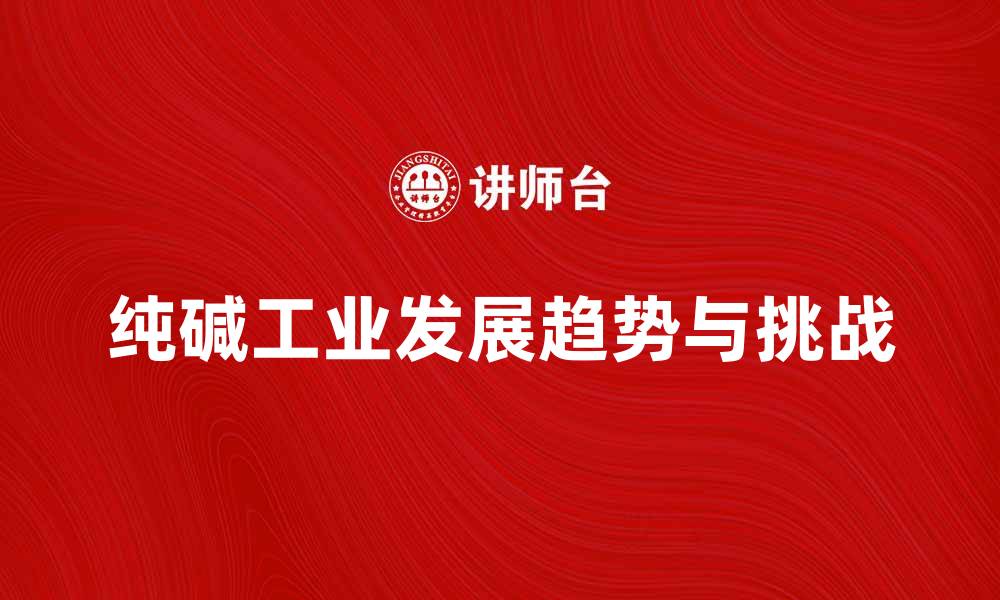 文章纯碱工业的未来发展趋势与挑战分析的缩略图