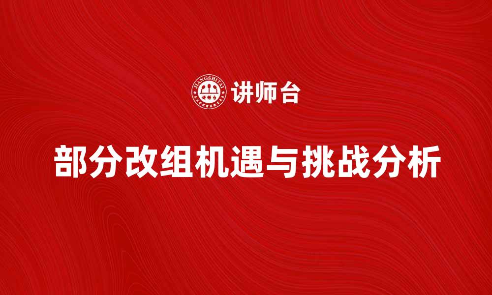 文章部分改组带来的新机遇与挑战分析的缩略图