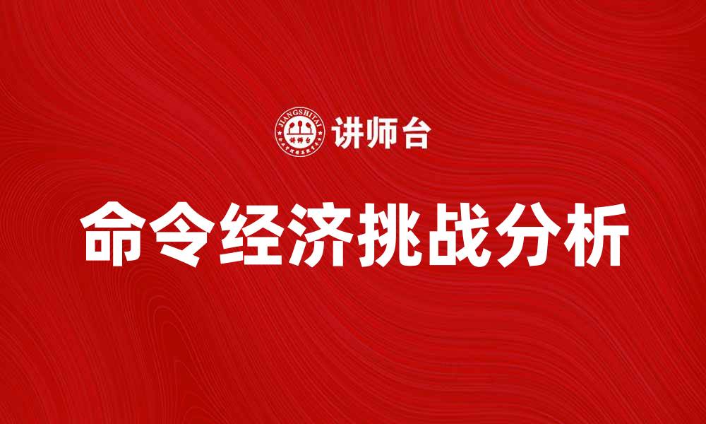 文章命令经济对现代社会的影响与挑战分析的缩略图
