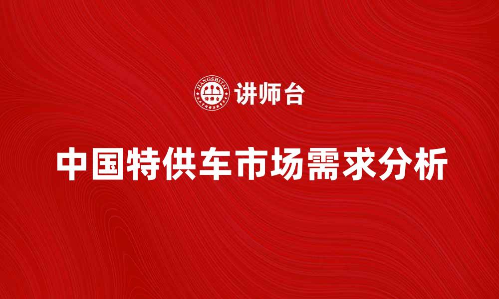 文章揭秘中国特供车背后的市场与消费者需求的缩略图