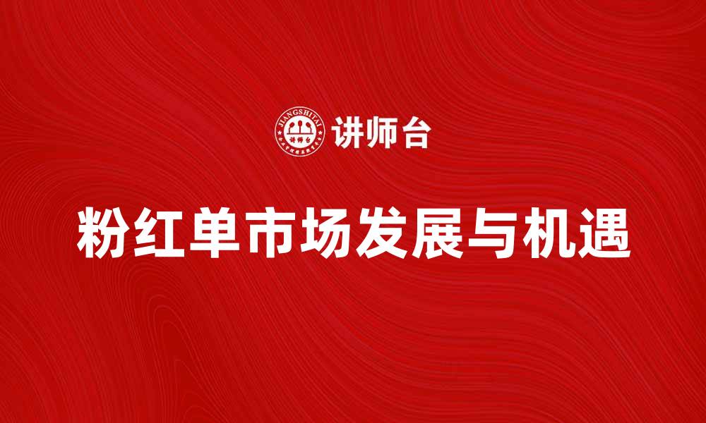 文章深入解析美国粉红单市场的发展与机遇的缩略图
