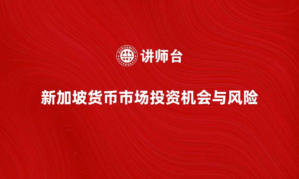 新加坡货币市场投资机会与风险