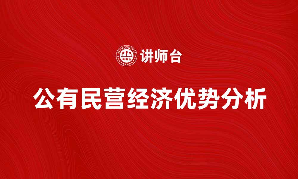 文章公有民营经济的优势与发展前景分析的缩略图