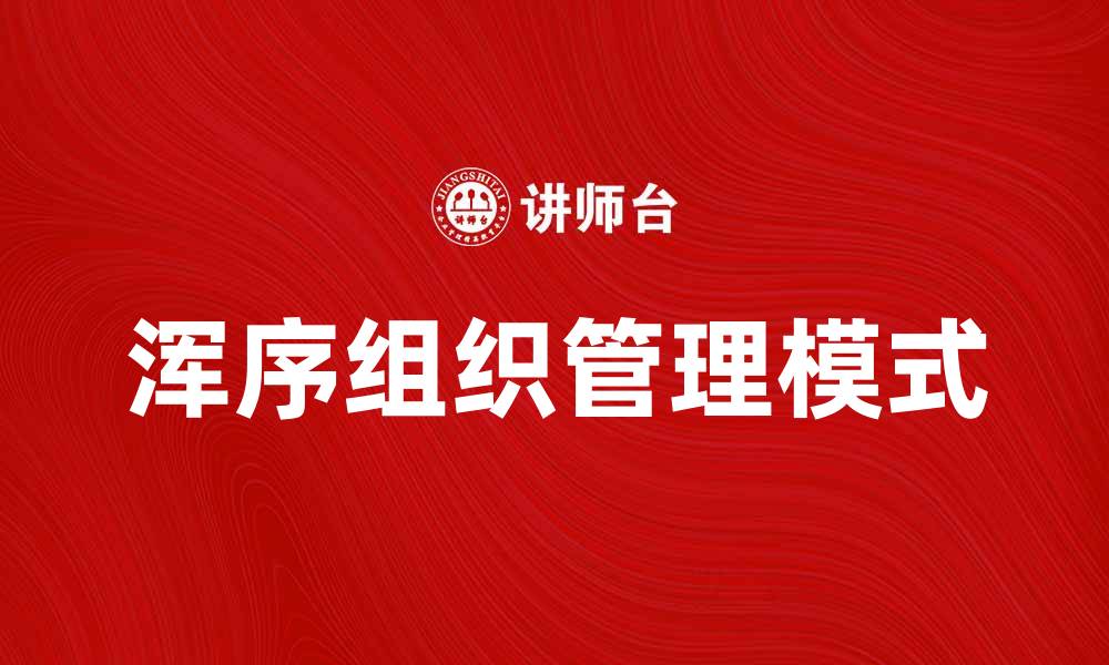 浑序组织管理模式