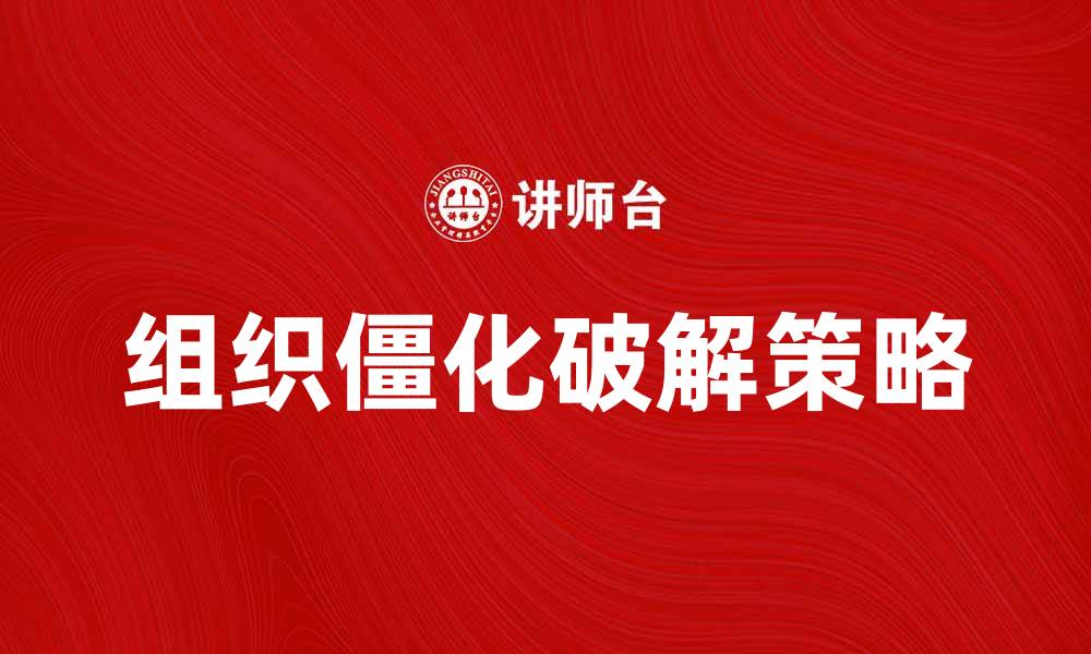 组织僵化破解策略