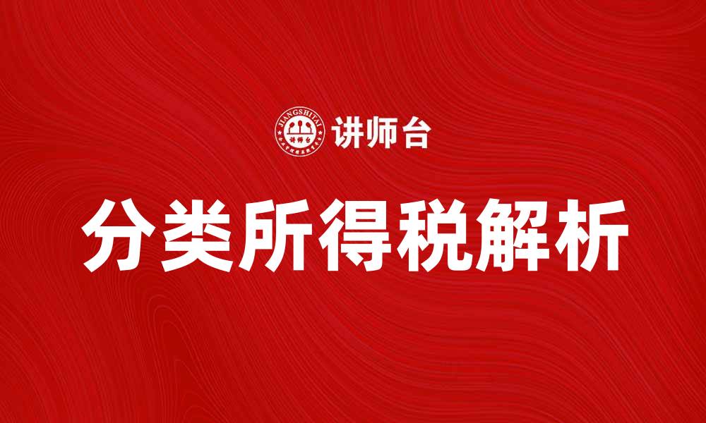 文章分类所得税的基本知识与实务解析的缩略图