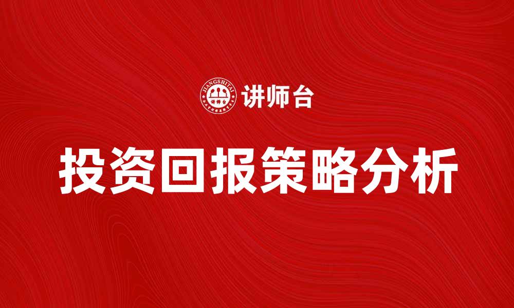 投资回报策略分析