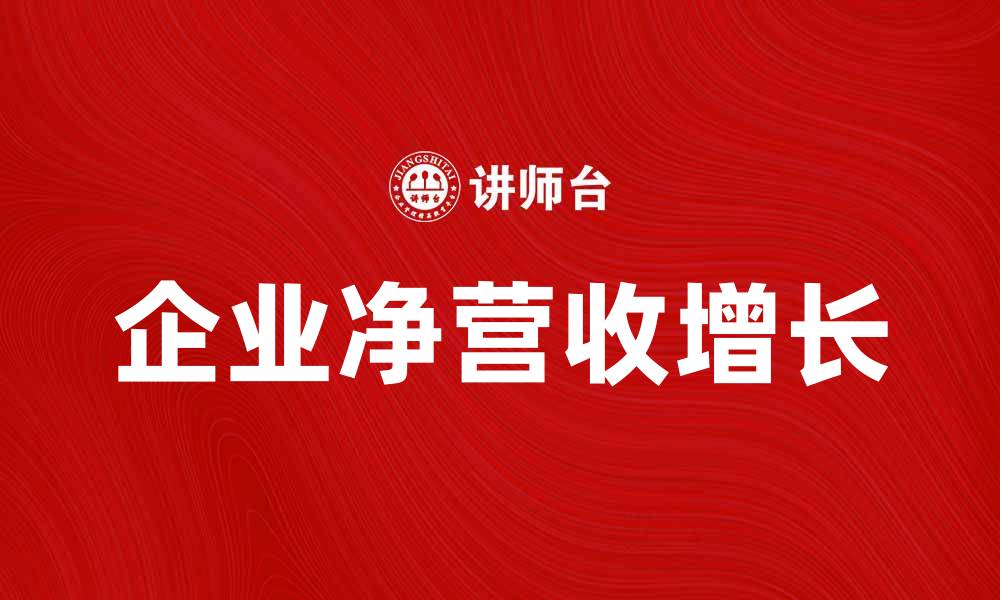 企业净营收增长