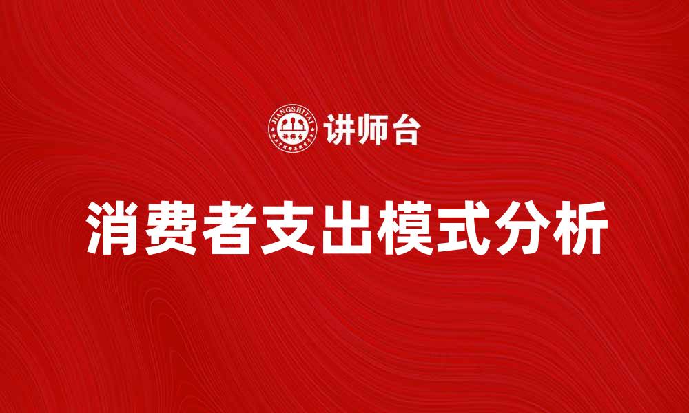 消费者支出模式分析