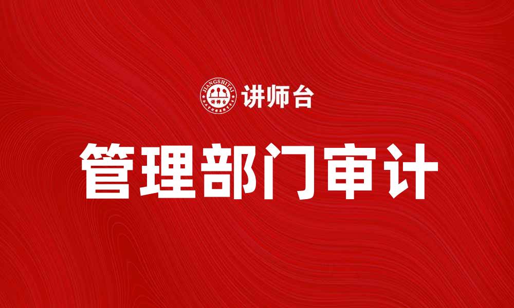 管理部门审计