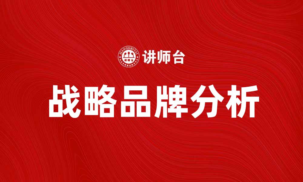 战略品牌分析