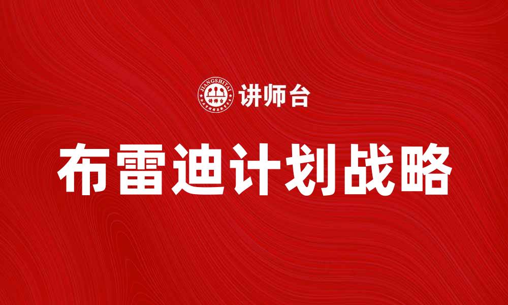 布雷迪计划战略