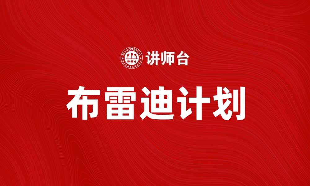 布雷迪计划
