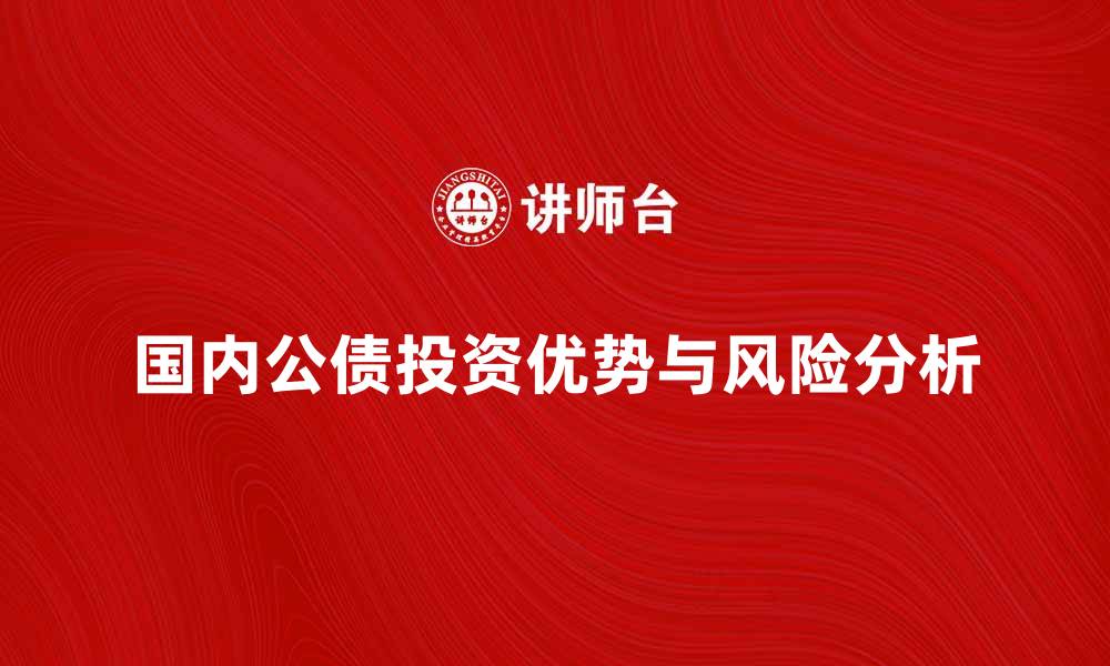 文章国内公债投资的优势与风险分析的缩略图