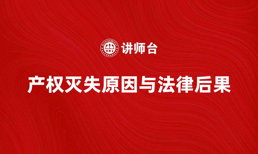 文章产权灭失的原因与法律后果分析的缩略图