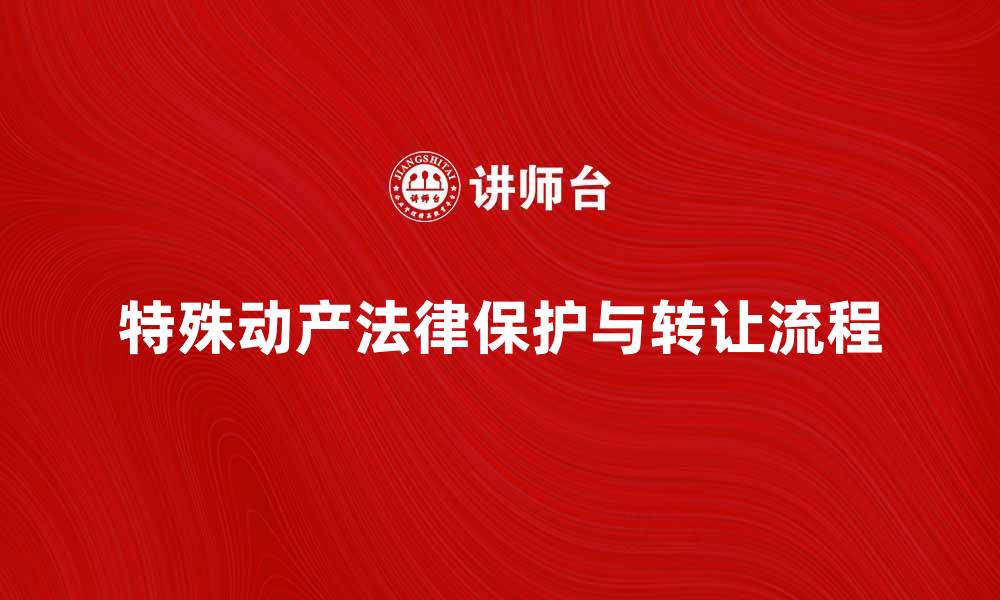 文章特殊动产的法律保护与转让流程解析的缩略图