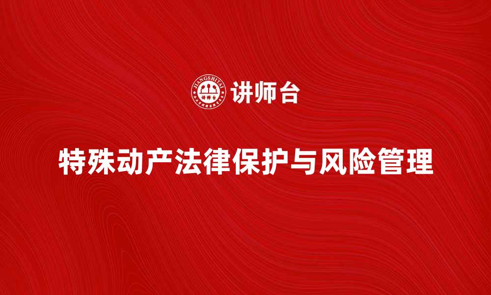 文章特殊动产的法律保护与风险管理方法解析的缩略图