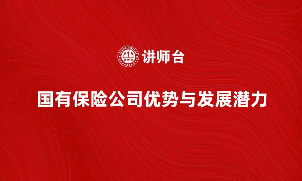 文章国有保险公司在保险市场中的优势与发展潜力分析的缩略图