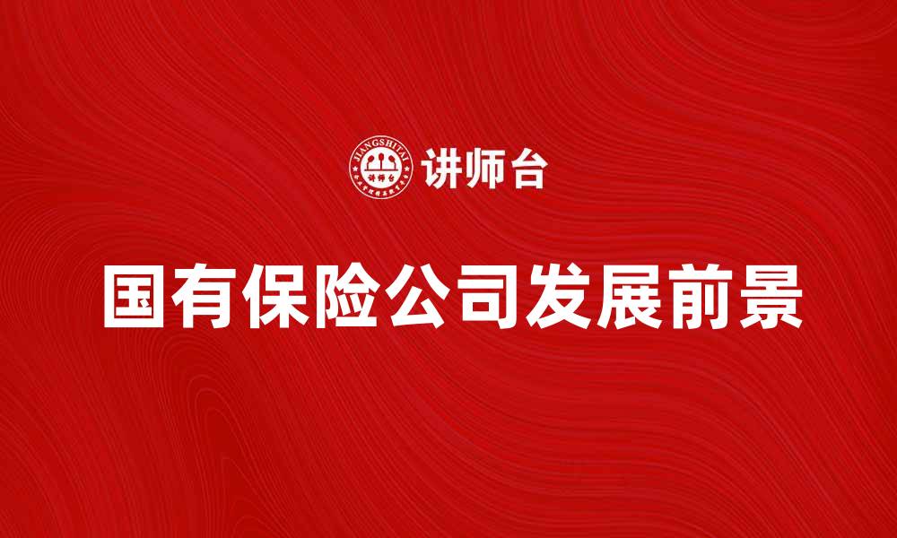 国有保险公司发展前景