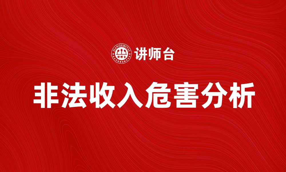 非法收入危害分析
