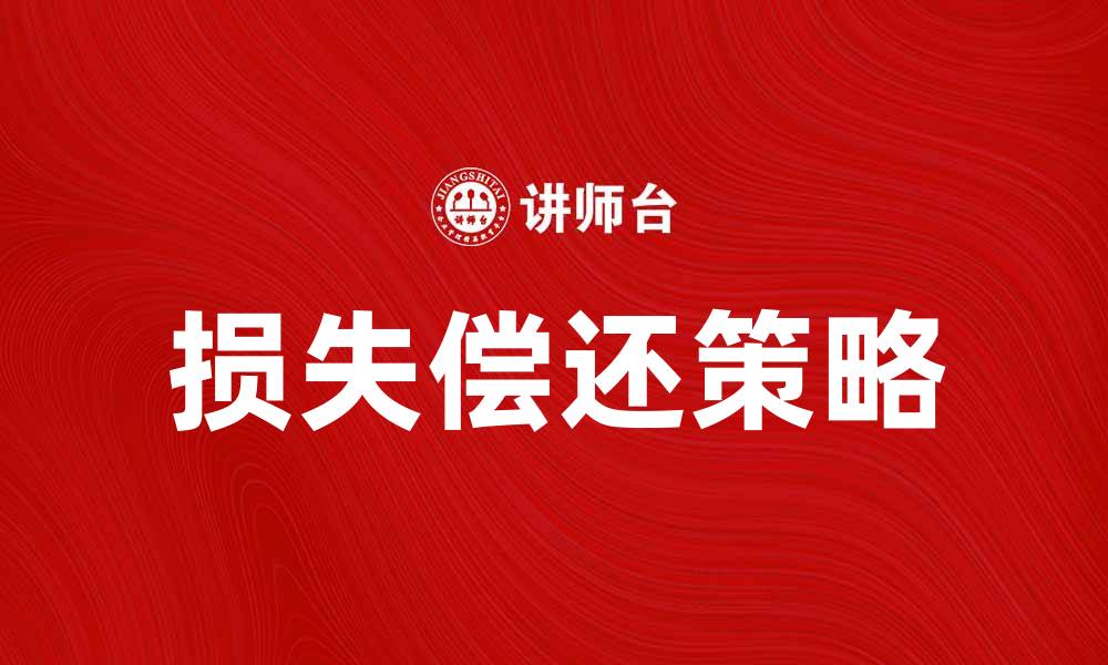 损失偿还策略