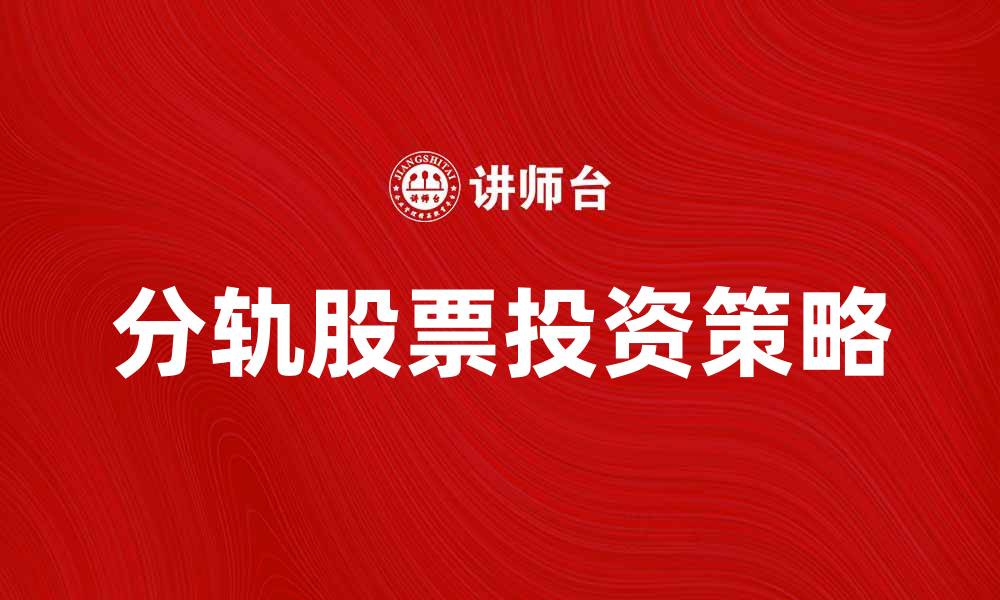 分轨股票投资策略