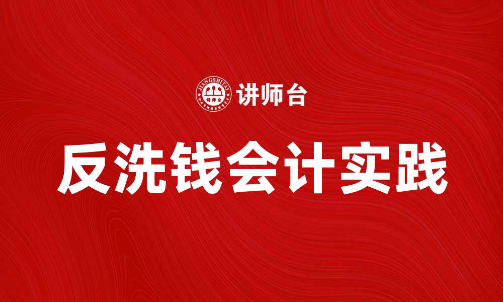 反洗钱会计实践