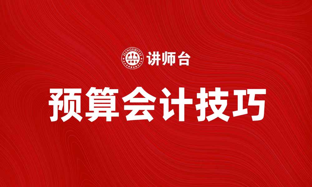 文章提升企业财务管理效率的预算会计技巧的缩略图