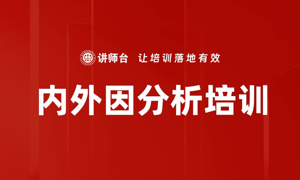 内外因分析培训