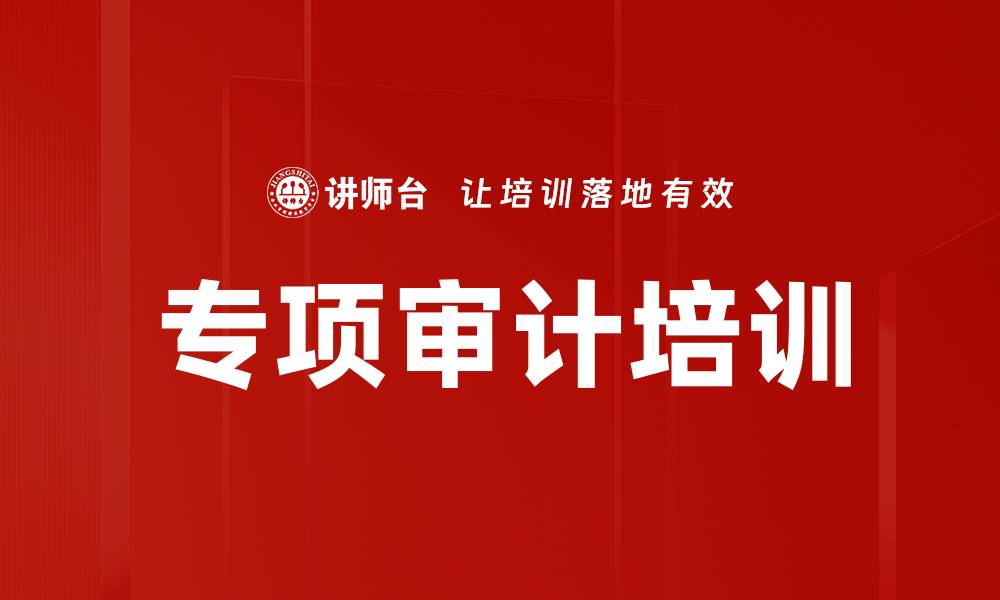 文章专项审计培训的缩略图