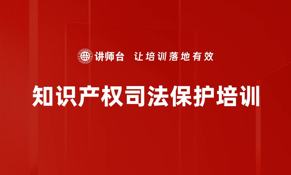 文章知识产权司法保护培训的缩略图